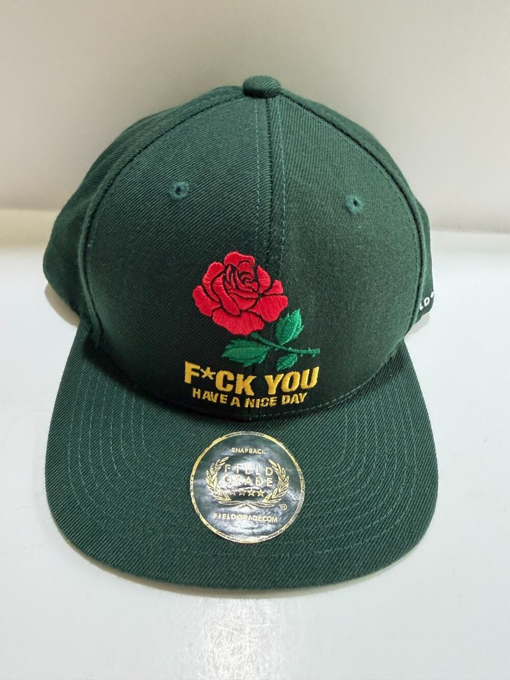 FIELD GRADE *Have A Nice Day SnapBack Green